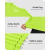 imageBoladeci Mens UPF 80 Sun Shirts Long Sleeve Lightweight UV Protection SPF Shirts Rash Guard Swim TShirtsFluorescent Green