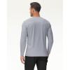 imageBoladeci Mens UPF 80 Sun Shirts Long Sleeve Lightweight UV Protection SPF Shirts Rash Guard Swim TShirtsLight Gray