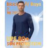 imageBoladeci Mens UPF 80 Sun Shirts Long Sleeve Lightweight UV Protection SPF Shirts Rash Guard Swim TShirtsNavy