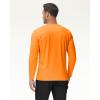 imageBoladeci Mens UPF 80 Sun Shirts Long Sleeve Lightweight UV Protection SPF Shirts Rash Guard Swim TShirtsOrange