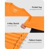 imageBoladeci Mens UPF 80 Sun Shirts Long Sleeve Lightweight UV Protection SPF Shirts Rash Guard Swim TShirtsOrange