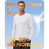 imageBoladeci Mens UPF 80 Sun Shirts Long Sleeve Lightweight UV Protection SPF Shirts Rash Guard Swim TShirtsWhite