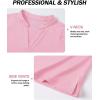 imageBoladeci Womens Polo Shirts Short Sleeve UPF 50 Sun Protection V Neck Heather Lightweight Quick Dry SPF Swim Golf Shirts