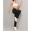 imageBoladeci Womens Sweatpants 3D Mesh Breathable Elastic Waist Side Stripe Casual Gym Athletic Track Pants with Zipper Pockets