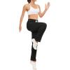imageBoladeci Womens Sweatpants 3D Mesh Breathable Elastic Waist Side Stripe Casual Gym Athletic Track Pants with Zipper Pockets
