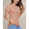 imageBoladeci Womens UPF 50 Sun Shirts UV Protection Short Sleeve Rash Guard Quick Dry Swim Hiking Tshirts Athletic Workout TopsApricot