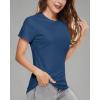imageBoladeci Womens UPF 50 Sun Shirts UV Protection Short Sleeve Rash Guard Quick Dry Swim Hiking Tshirts Athletic Workout TopsBlue Gray