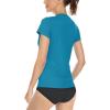 imageBoladeci Womens UPF 50 Sun Shirts UV Protection Short Sleeve Rash Guard Quick Dry Swim Hiking Tshirts Athletic Workout TopsBlue Green