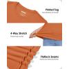 imageBoladeci Womens UPF 50 Sun Shirts UV Protection Short Sleeve Rash Guard Quick Dry Swim Hiking Tshirts Athletic Workout TopsDark Orange
