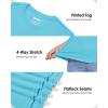 imageBoladeci Womens UPF 50 Sun Shirts UV Protection Short Sleeve Rash Guard Quick Dry Swim Hiking Tshirts Athletic Workout TopsIce Blue
