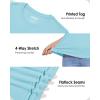 imageBoladeci Womens UPF 50 Sun Shirts UV Protection Short Sleeve Rash Guard Quick Dry Swim Hiking Tshirts Athletic Workout TopsLake Blue