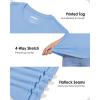 imageBoladeci Womens UPF 50 Sun Shirts UV Protection Short Sleeve Rash Guard Quick Dry Swim Hiking Tshirts Athletic Workout TopsLight Blue