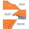 imageBoladeci Womens UPF 50 Sun Shirts UV Protection Short Sleeve Rash Guard Quick Dry Swim Hiking Tshirts Athletic Workout TopsOrange