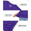 imageBoladeci Womens UPF 50 Sun Shirts UV Protection Short Sleeve Rash Guard Quick Dry Swim Hiking Tshirts Athletic Workout TopsPurple