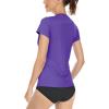 imageBoladeci Womens UPF 50 Sun Shirts UV Protection Short Sleeve Rash Guard Quick Dry Swim Hiking Tshirts Athletic Workout TopsPurple
