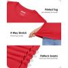 imageBoladeci Womens UPF 50 Sun Shirts UV Protection Short Sleeve Rash Guard Quick Dry Swim Hiking Tshirts Athletic Workout TopsTomato Red