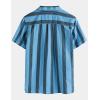 imageVATPAVE Boys Button Down Shirt Short Sleeve Casual Hawaiian Shirt Cuban Collar Summer Shirts with PocketAquablue Black