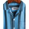 imageVATPAVE Boys Button Down Shirt Short Sleeve Casual Hawaiian Shirt Cuban Collar Summer Shirts with PocketAquablue Black