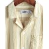 imageVATPAVE Boys Button Down Shirt Short Sleeve Casual Hawaiian Shirt Cuban Collar Summer Shirts with PocketBeige Yellow