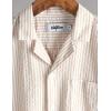 imageVATPAVE Boys Button Down Shirt Short Sleeve Casual Hawaiian Shirt Cuban Collar Summer Shirts with PocketKhaki