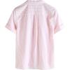 imageVATPAVE Boys Button Down Shirt Short Sleeve Casual Hawaiian Shirt Cuban Collar Summer Shirts with PocketPink