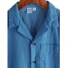 imageVATPAVE Boys Button Down Shirt Short Sleeve Casual Hawaiian Shirt Cuban Collar Summer Shirts with PocketPure Aquablue