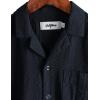 imageVATPAVE Boys Button Down Shirt Short Sleeve Casual Hawaiian Shirt Cuban Collar Summer Shirts with PocketPure Navy
