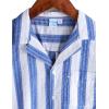 imageVATPAVE Boys Button Down Shirt Short Sleeve Casual Hawaiian Shirt Cuban Collar Summer Shirts with PocketRoyalblue White