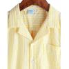 imageVATPAVE Boys Button Down Shirt Short Sleeve Casual Hawaiian Shirt Cuban Collar Summer Shirts with PocketYellow