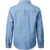 imageVATPAVE Boys Dress Shirts Long Sleeve Button Down Shirts Formal Uniform Solid Oxford ShirtBlue