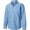 imageVATPAVE Boys Dress Shirts Long Sleeve Button Down Shirts Formal Uniform Solid Oxford ShirtBlue