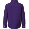 imageVATPAVE Boys Dress Shirts Long Sleeve Button Down Shirts Formal Uniform Solid Oxford ShirtDark Purple