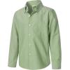 imageVATPAVE Boys Dress Shirts Long Sleeve Button Down Shirts Formal Uniform Solid Oxford ShirtGrass Green