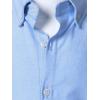 imageVATPAVE Boys Dress Shirts Long Sleeve Button Down Shirts Formal Uniform Solid Oxford ShirtLightblue