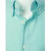 imageVATPAVE Boys Dress Shirts Long Sleeve Button Down Shirts Formal Uniform Solid Oxford ShirtLightgreen