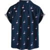 imageVATPAVE Boys Hawaiian Shirt Short Sleeve Button Down Shirt Summer Beach Shirts for Kids 614 YearsNavy