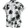 imageVATPAVE Boys Hawaiian Shirt Short Sleeve Button Down Shirt Summer Beach Shirts for Kids 614 YearsWhite Black