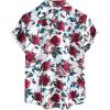 imageVATPAVE Boys Hawaiian Shirt Short Sleeve Button Down Shirt Summer Beach Shirts for Kids 614 YearsWhite Blue