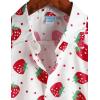 imageVATPAVE Boys Hawaiian Shirt Short Sleeve Button Down Shirt Summer Beach Shirts for Kids 614 YearsWhite Red