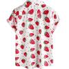 imageVATPAVE Boys Hawaiian Shirt Short Sleeve Button Down Shirt Summer Beach Shirts for Kids 614 YearsWhite Red