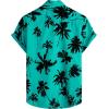 imageVATPAVE Mens 100 Cotton Hawaiian Shirts Floral Short Sleeve Button Down Shirts Summer Beach ShirtsAquablue Coconut Tree