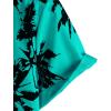 imageVATPAVE Mens 100 Cotton Hawaiian Shirts Floral Short Sleeve Button Down Shirts Summer Beach ShirtsAquablue Coconut Tree