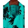 imageVATPAVE Mens 100 Cotton Hawaiian Shirts Floral Short Sleeve Button Down Shirts Summer Beach ShirtsAquablue Coconut Tree