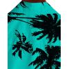 imageVATPAVE Mens 100 Cotton Hawaiian Shirts Floral Short Sleeve Button Down Shirts Summer Beach ShirtsAquablue Coconut Tree