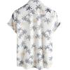 imageVATPAVE Mens 100 Cotton Hawaiian Shirts Floral Short Sleeve Button Down Shirts Summer Beach ShirtsBeige