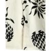 imageVATPAVE Mens 100 Cotton Hawaiian Shirts Floral Short Sleeve Button Down Shirts Summer Beach ShirtsBeige Pineapple