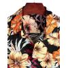 imageVATPAVE Mens 100 Cotton Hawaiian Shirts Floral Short Sleeve Button Down Shirts Summer Beach ShirtsBlack