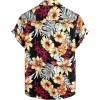 imageVATPAVE Mens 100 Cotton Hawaiian Shirts Floral Short Sleeve Button Down Shirts Summer Beach ShirtsBlack