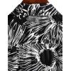 imageVATPAVE Mens 100 Cotton Hawaiian Shirts Floral Short Sleeve Button Down Shirts Summer Beach ShirtsBlack Gray
