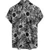 imageVATPAVE Mens 100 Cotton Hawaiian Shirts Floral Short Sleeve Button Down Shirts Summer Beach ShirtsBlack Gray